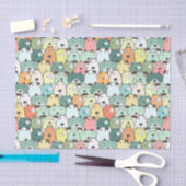 Mousseline Papier de découpage Motif de chien coloré (Artisanat)
