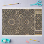 Mousseline Papier de découpage motif noir et or (Artisanat)