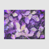 Mousseline Papier de découpage mystique Lavande et or (Recto)