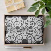 Mousseline Papier de découpage noir et blanc (Cadeau)