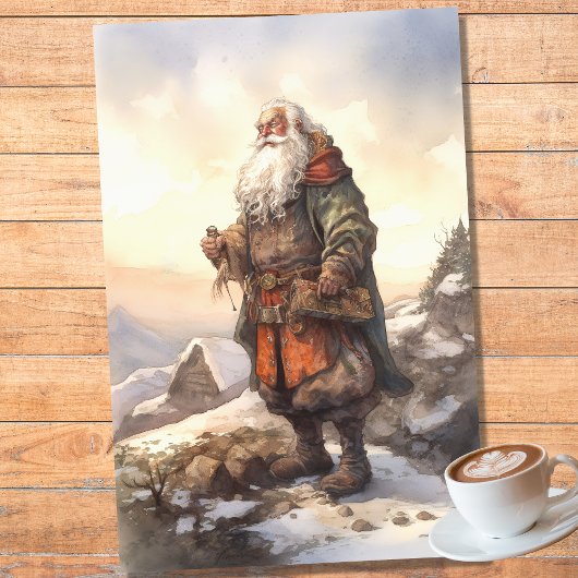 Mousseline Papier de découpage Old Man Père Noël 2