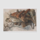 Mousseline Papier de découpage Old Man Père Noël 4 (Recto)