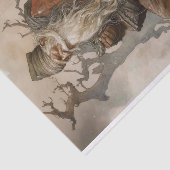 Mousseline Papier de découpage Old Man Père Noël 4 (Détail)