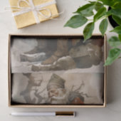 Mousseline Papier de découpage Old Man Père Noël 4 (Cadeau)