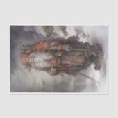 Mousseline Papier de découpage Old Man Père Noël 5 (Recto)