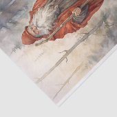 Mousseline Papier de découpage Old Man Père Noël 6 (Détail)