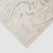 Mousseline Papier de découpage Peacock Script Companion (Détail)