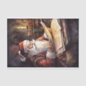 Mousseline Papier de découpage Père Noël 3 nostalgique (Recto)