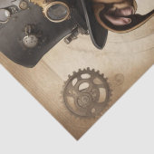 Mousseline Papier de découpage Pitbull Steampunk (Détail)