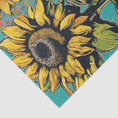 Mousseline Papier de découpage Pop Art Sunflower (Détail)