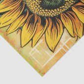 Mousseline Papier de découpage Pop Art Sunflower (Détail)
