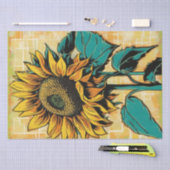 Mousseline Papier de découpage Pop Art Sunflower (Artisanat)
