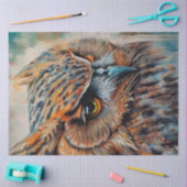 Mousseline Papier de découpage pour chouette (Artisanat)