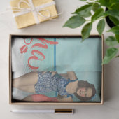 Mousseline Papier de découpage pour dames de bain rétro (Cadeau)