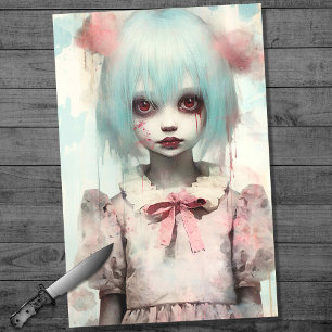 Mousseline Papier de découpage pour fille éffrayante 7