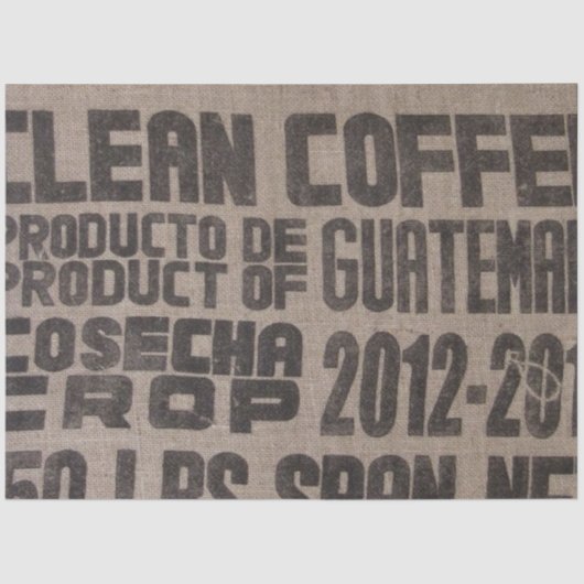 Mousseline Papier de découpage pour meubles de sac à café (Recto)