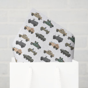 Mousseline Papier de découpage pour véhicules militaires, Cha