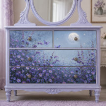 Papier de découpage Prairie Papillon Lavande au Cl