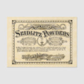 Mousseline Papier de découpage publicitaire apothécaire vinta (Recto)