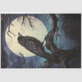 Mousseline Papier de découpage Raven 1 Halloween (Recto)