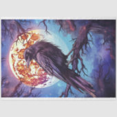 Mousseline Papier de découpage Raven 3 Halloween (Recto)