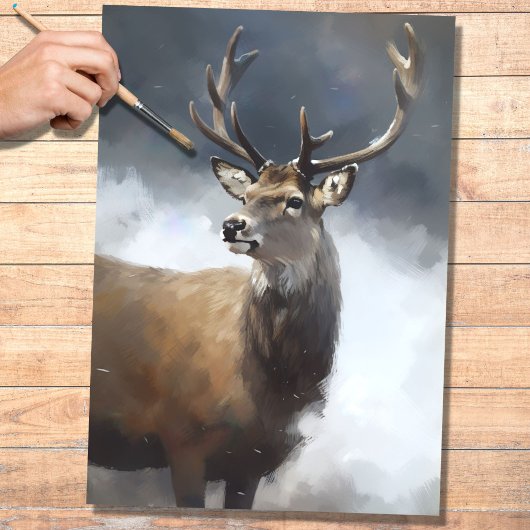 Mousseline Papier de découpage Reindeder 2