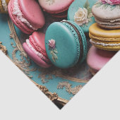 Mousseline Papier de découpage Rococo French Macarons 3 (Détail)