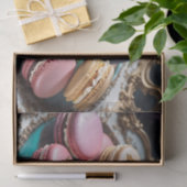 Mousseline Papier de découpage Rococo French Macarons 4 (Cadeau)
