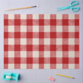 Mousseline Papier de découpage rouge Buffalo Check (Artisanat)