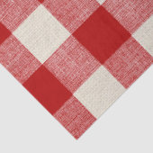Mousseline Papier de découpage rouge Buffalo Check (Détail)
