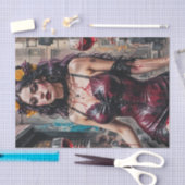 Mousseline Papier de découpage Sangria Siren (Artisanat)