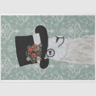 Mousseline Papier de découpage Steampunk Llama