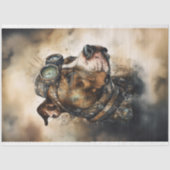 Mousseline Papier de découpage Steampunk Pit Bull 4 (Recto)