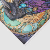 Mousseline Papier de découpage Steampunk Raven 3 (Détail)