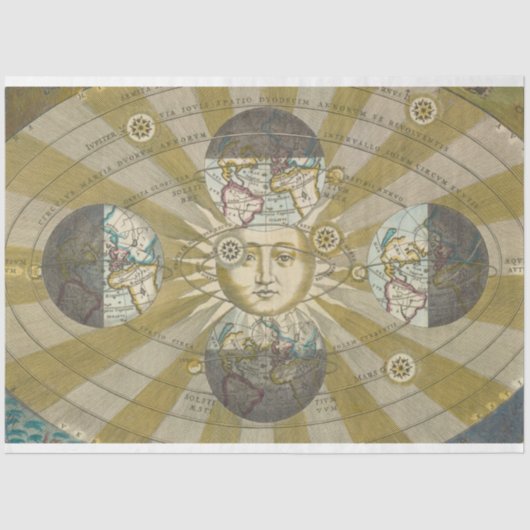 Mousseline Papier de découpage Sun & Moon (Recto)