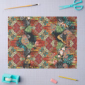 Mousseline Papier de découpage sur le tissus des Boho d'Afriq (Artisanat)