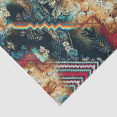 Mousseline Papier de découpage sur le tissus des Boho d'Afriq (Détail)