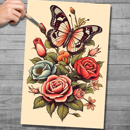 Mousseline Papier de découpage Tatouage 5