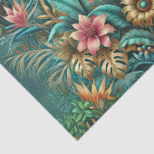 Mousseline Papier de découpage Tropical Iridescendant (Détail)