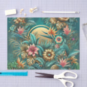 Mousseline Papier de découpage Tropical Iridescendant (Artisanat)