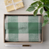 Mousseline Papier de découpage vert et bleu Buffalo Check (Cadeau)