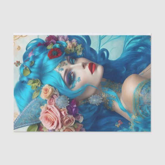 Mousseline Papier de découpage victorien gras (Recto)