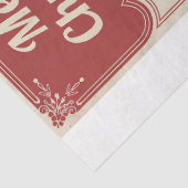 Mousseline Papier de découpage vintage du Père Noël (Détail)