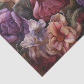 Mousseline Papier de découpage vintage rose et violet (Détail)