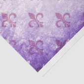 Mousseline Papier de découpage violet Fleur De Lis (Détail)