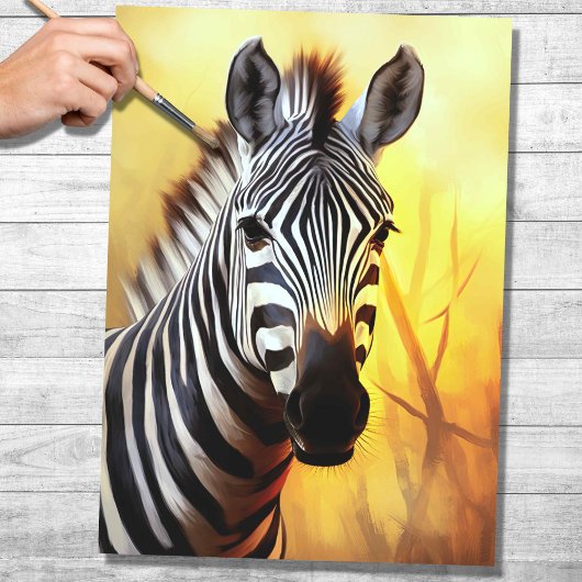 Mousseline Papier de découpage Zebra 4