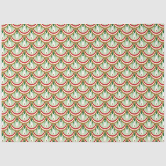 Mousseline Papier de fond à échelles (Recto)