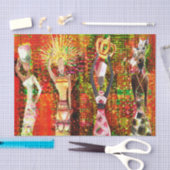 Mousseline Papier de fond africain Supremes (Artisanat)