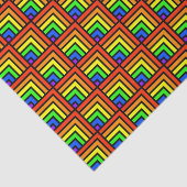Mousseline Papier de fond arc-en-ciel (Détail)