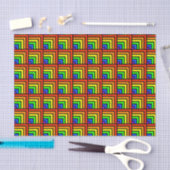 Mousseline Papier de fond arc-en-ciel (Artisanat)